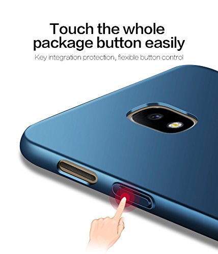 Matte Hard Case Back Cover For Samsung Galaxy J7 Pro - Blue