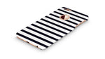Cover Affair Stripes Printed Designer Slim Light Weight Back Cover Case for Apple iPhone 6S (Black & White)