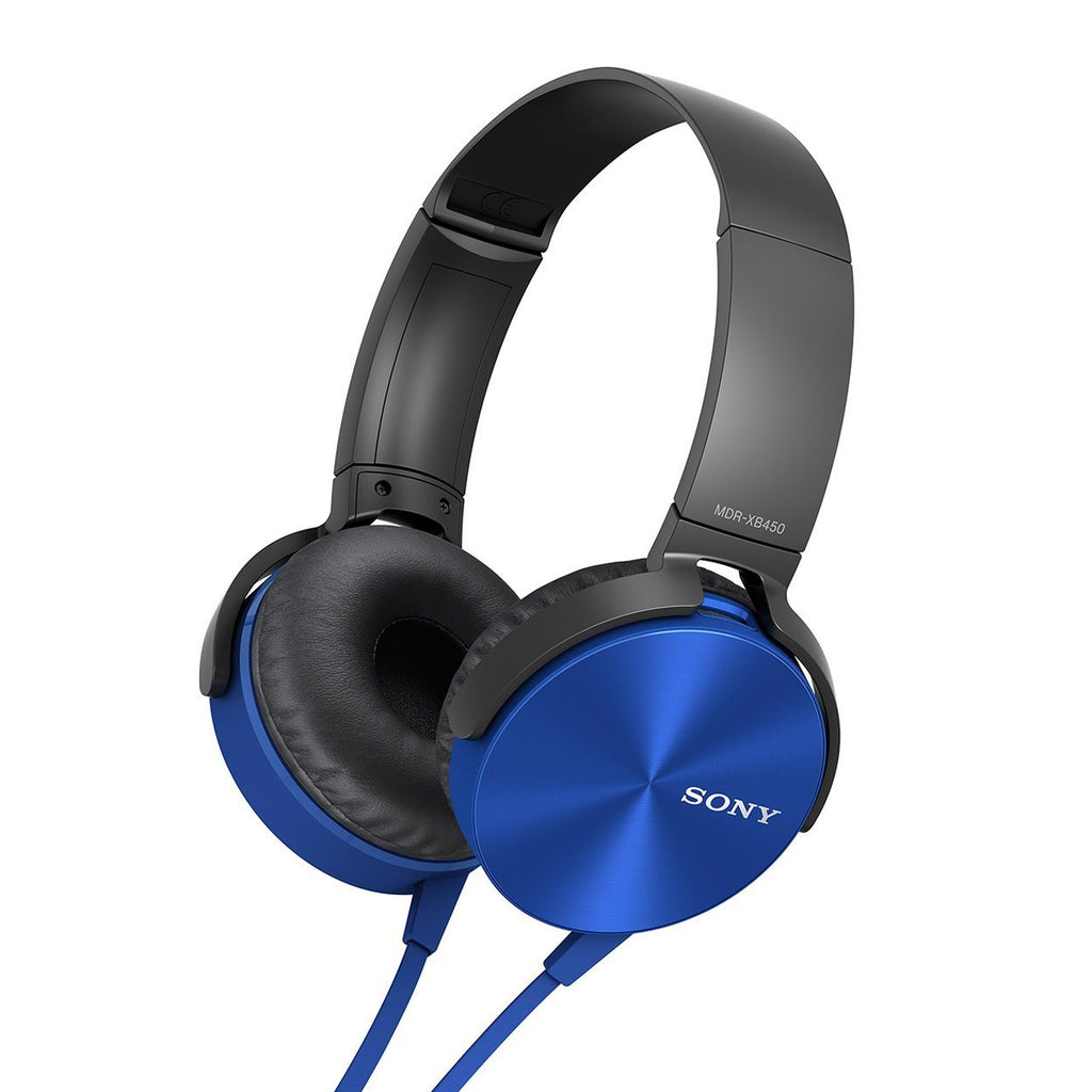 Sony MDR-XB450 On-Ear EXTRA BASS Headphones (Blue)