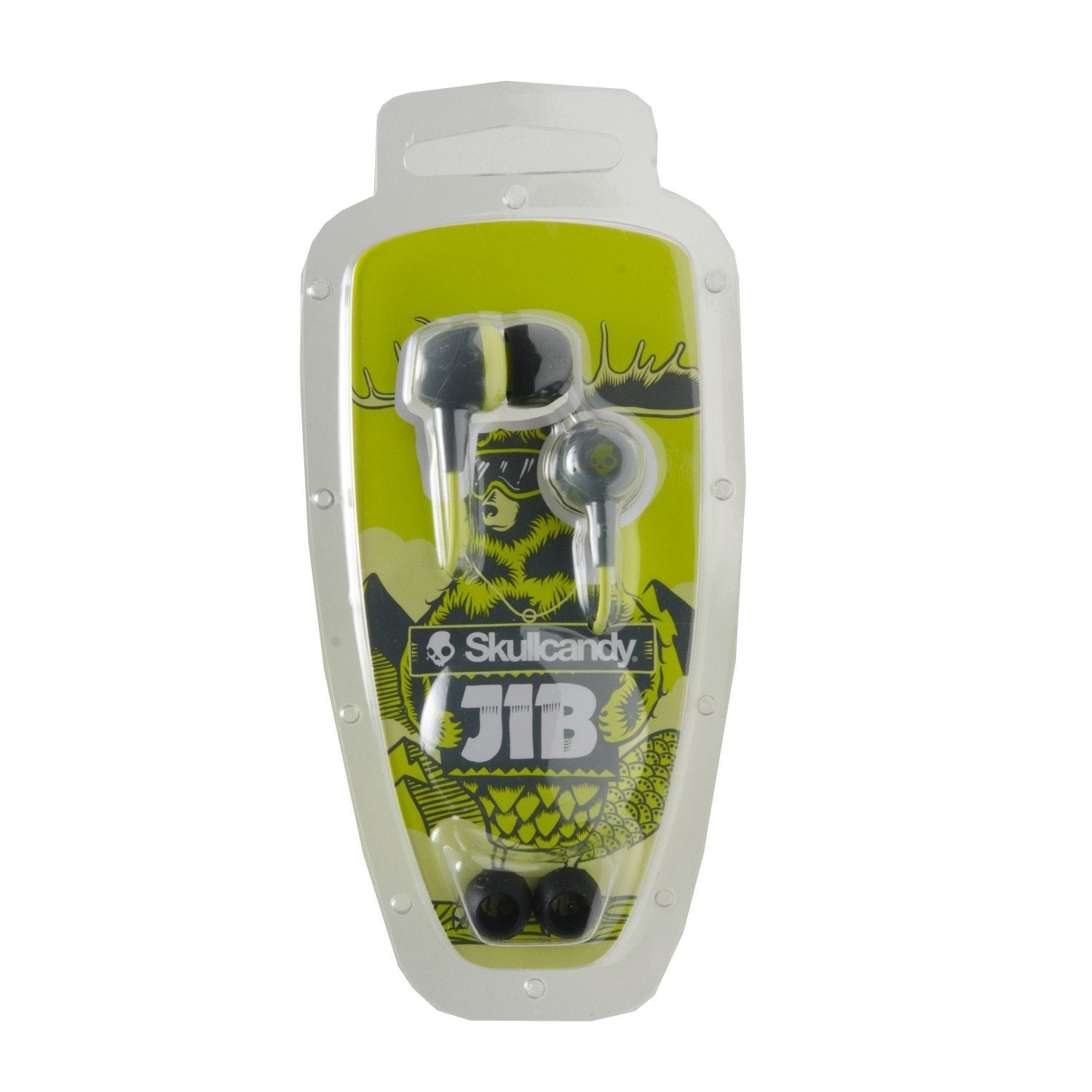 Skullcandy SCS2DUFZ-385 Jib In-Ear Headphone (Lime/Gray)